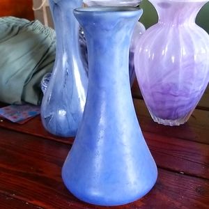 Antique blue ceramic vase